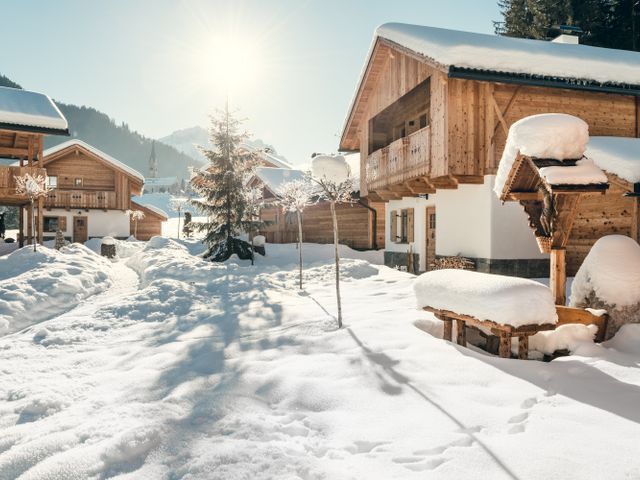 Pradel Dolomites in San Martino In Badia im Winter